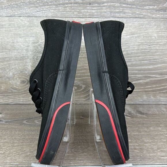 Vans Authentic “Flame Wall” Women’s Sz 7 Black Canvas Low Top Lace Up Sneakers - Picture 9 of 10